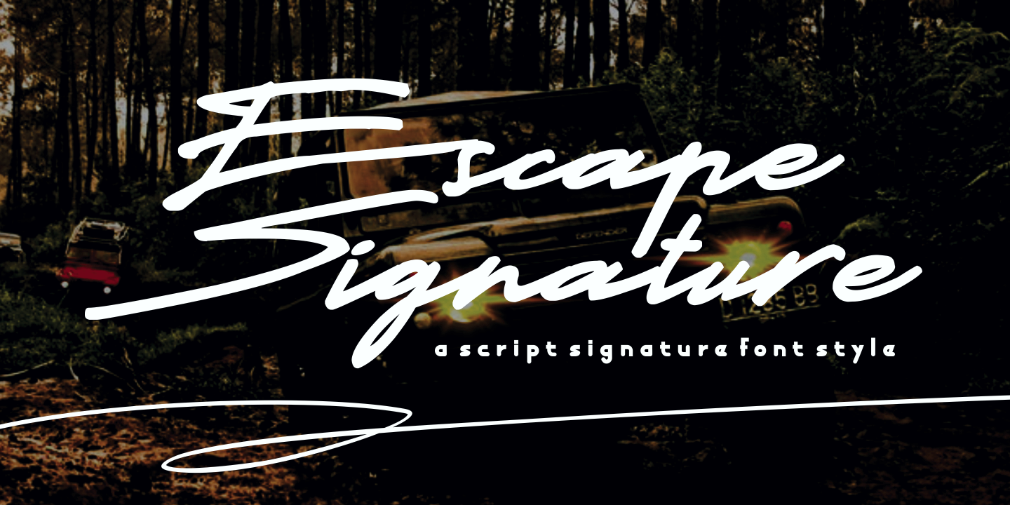 Font Escape Signature